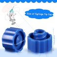 thumbnail image 2 of Tapones con punta de jeringa Tenare, 300 unidades, conector Luer, azul, 2 of 7