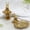 Standing, variant on Gold Rabbit Ornament with Serving Tray, Decorative Jewelry Dish for Rings & Keys, Aesthetic Bunny Statue for Entryway Table & Nightstand, Farmhouse Easter Desktop Decoration(Standing)