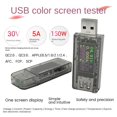 thumbnail image 1 of -UT 5A Probador de pantalla a color USB Voltímetro IPS de 0,96 pulgadas Capacidad de potencia Protocolo de carga rápida Probador de cargador QC2.0/3.0, 1 of 8