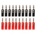 thumbnail image 2 of Miulika 20 Pieces Audio Speaker Adapter 4MM Jack Banana Plug Connector Cable, 2 of 7