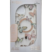 Karma by Body Glove Pink Butterflies with MagSafe Case For iPhone 15 Plus