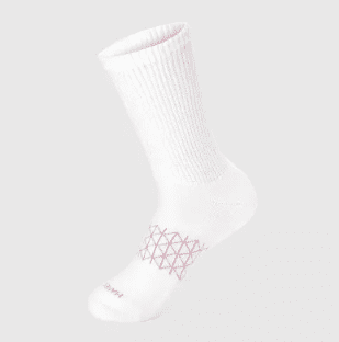 Hanes Absolute Wellness Women's Crew Socks Pack, Non-Binding, Cushioned, 3-Pairs