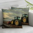 thumbnail image 3 of nygtbtfer Rectangle Pillow Cover Green Old Tractor on Autumn Harvest Season Farm,Decorative Pillowcase for Sofa/Couch/Bedroom/Living White, 3 of 7