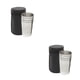 thumbnail image 3 of Advancent Juego de 4 tazas de acero inoxidable para exteriores con tapa, bolsa para vasos S S 2piezas, 3 of 6