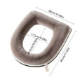 thumbnail image 2 of Premium Washable Thickened Toilet Seat Cushion with Zippered Cover for Comfort and Hygiene in Bathroom Use, 2 of 5