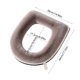 thumbnail image 3 of Cojín de franela gruesa de visón para inodoro | Suave, cálido, lavable y con cremallera | Cojín de baño reutilizable y cómodo para el inodoro | Beige, gris y café, 3 of 6