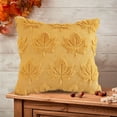 thumbnail image 5 of Wzzjkit Fall Pillow Covers - 18x18, Maple Leaves Pumpkin Linen Throw Pillow Covers, Fall Thanksgiving Gifts for Home Room Bedroom - Fall Throw Pillows, 5 of 6