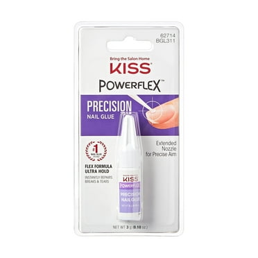 KISS PowerFlex Ultra Hold Extended Nozzle Precision Nail Glue, Net Wt. 3g (0.1 oz.)