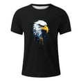 thumbnail image 2 of Men's Summer Round Neck Short Sleeve Men's Fashion Outdoor Leisure Eagl E Pattern T Shirt Mens Compression T Shirt Rub Some Dirt on It Shirt Custom T Shirt Shirts for Men Big And Tall Large Shirts for, 2 of 3