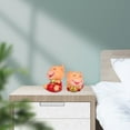 thumbnail image 3 of Shisuyan Design Mignon Mascotte Rouge Résine 2 Pcs 1.97x1.57x1.38 Po, 3 of 8