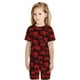 thumbnail image 5 of Balery Red Skulls Conjunto de Pijama Infantil de Manga Corta con Estampado – Ropa de Dormir de Algodón Suave-4X-Large, 5 of 5