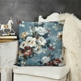 thumbnail image 2 of JRXY Chinoiserie Pillow Cover Spring Summer Blue White Floral Throw Pillow Covers Vintage Flower Decorative Outdoor Pillowcase Cushion Cover for Sofa Couch Home Bedroom White, 2 of 5