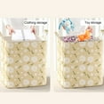 thumbnail image 3 of MesaSe [] Clothes Quilts Storage Bag  Wardrobe Sorting Storage Box  Portable Storage Bag Zipper Storage Bag  Double Zipper Closure and Reinforced Handle Light Blue 150L, 3 of 6