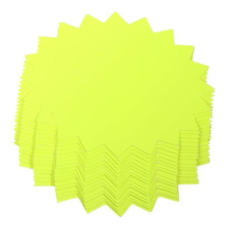 

TOYMYTOY 50 Pcs Starburst Shaped Price Sign Simple Mall Price Tags Price Display Paper