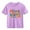Purple, variant on Juslio Boys Letter Pattern Shirts Comfortable Breathable Crew Neck, Casual Short Sleeved Tops T Shirts Sizes 2-18