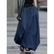 thumbnail image 5 of Falda larga Y2k para mujer, falda Retro de cintura alta y temperamento elegante, estilo gótico sólido, falda acampanada grande, ropa de fiesta, 5 of 5