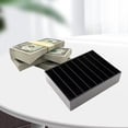 thumbnail image 2 of Money Organizer for Cash, 8 Compartment Black Acrylic Money Holder, Cash Tray, Cash Box, Cash Organizer for Bills, 2 of 6