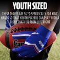 thumbnail image 2 of Franklin Sports Youth Football Receiver Gloves - Shoktak Youth Gloves - Kids Football Gloves - High Grip Football Gloves - Royal - Youth Large, 2 of 7