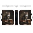 thumbnail image 4 of HELLHERO Cat Book Pattern Bible Cover for Christian Prayer Church, Portable Bible Covers PU Leather Lightweight Church Bible Bag, 4 of 12