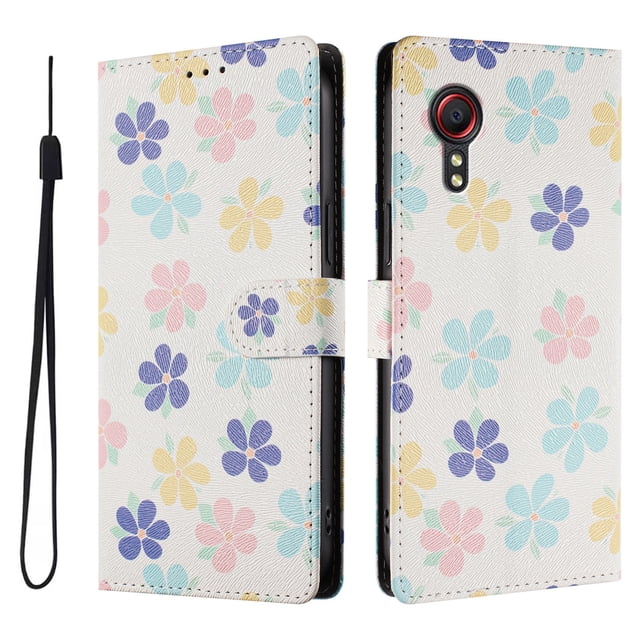 FOXDOCK Funda Tipo Cartera para Samsung Galaxy X Cover 5 con Soporte y Correa – Diseño de Patrones Lindos