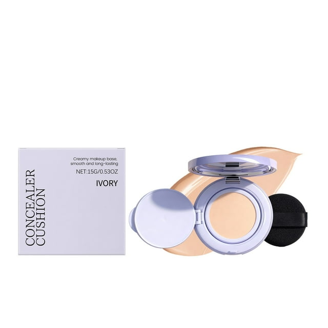 Qocolhg Up to 50% Off Personal Care and Beauty Clearance!Purple Long Wear Concealing Cushion Refill Included Oil Control Coverage Cream Base Makeup Long Lasting Matte Finish For Oily, Gifts for Women