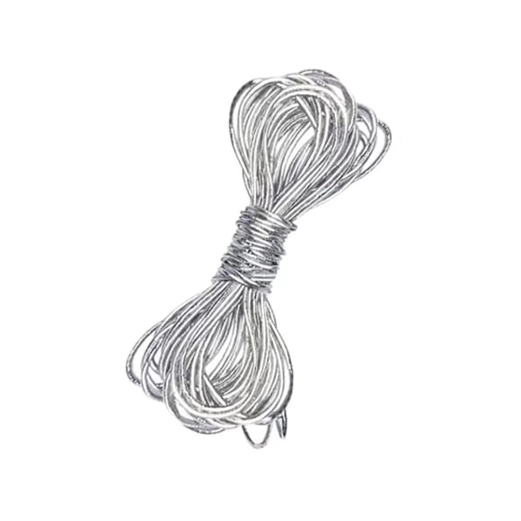 Nvzi Cadeau, Fleurs, Décoration de Boîte Cadeau Emballage Élastique, (0.2 * 500cm, Argent)