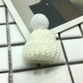 thumbnail image 2 of Riforla Mini Fun Knitted Little Hat DIY Doll Toy Accessories Woolen Hat Finger Decoration Hat Womens Hats White, 2 of 3