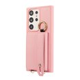 thumbnail image 4 of Decase Crossbody Wallet Case for Samsung Galaxy S22 Ultra with Strap, Ring Kickstand & Card Slot, Lychee Pattern PU Leather Purse Case for Samsung Galaxy S22 Ultra 6.8 inch, Pink, 4 of 9