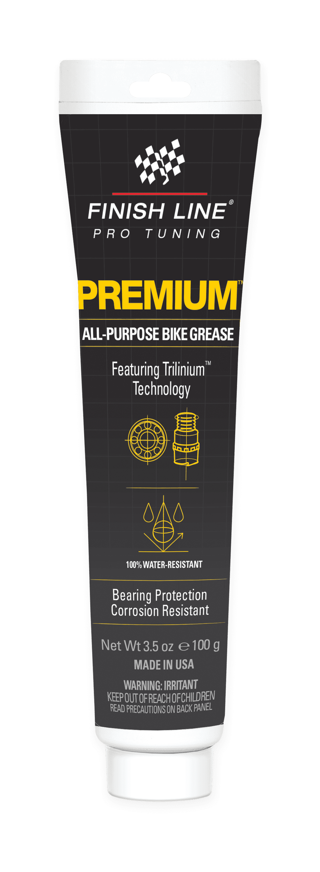 Finish Line, Fiber Grip Carbon Fiber Assembly Gel, 1.75 oz, Clear