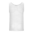 thumbnail image 5 of BADHUB Men's Mesh Fishnet Tank Top Hollow Out Breathable Sleeveless Muscle Loose Undershirt Summer Savings White XXL, 5 of 9