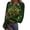 AC03_Green, variant on Christmas Shirts for Women 2026 Xmas Printed Top Crew Neck Long Sleeve Trendey Lightweight Tunic Yellow M