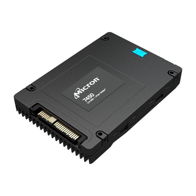 Crucial MTFDKCC15T3TFR-1BC1ZABYYR 7450 Pro 15.36 TB internal 2.5 in. U.3 PCIe 4.0 NVMe Solid State Drive, Black