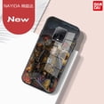 thumbnail image 1 of Coque en verre noir, étui en Silicone pour Xiaomi Redmi Note 12 11 10 9 8 7 Pro Plus Max 9S 11s 10s 8T, 1 of 6
