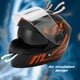 thumbnail image 2 of Casco de bicicleta de calle para motocicleta Casco de seguridad de cara completa Cómodo y, 2 of 8
