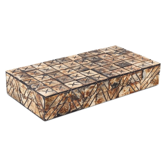 HANDICRAFTS HOME 12x6x2 Decorative Box Handmade Storage Organizer Boxes with Lids Keepsake Gift Trinket Box Display Box, Kept Paradox