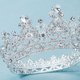 thumbnail image 2 of Crystal Queen Crown Accesorio Corona Corona Redonda Completa Corona De Boda Monstrate CE003113-02, 2 of 6