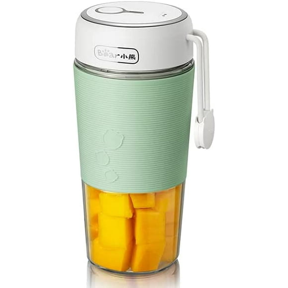 BEAER Mélangeur Portable 300 ml - Mélangeur Mixeur - avec Chargement Magnétique par contact USB - Presse-Agrumes Portable avec Manchon en Caoutchouc Antidérapant - Mini Mélangeur à Boire à une Main pour Shakes et Smoothies