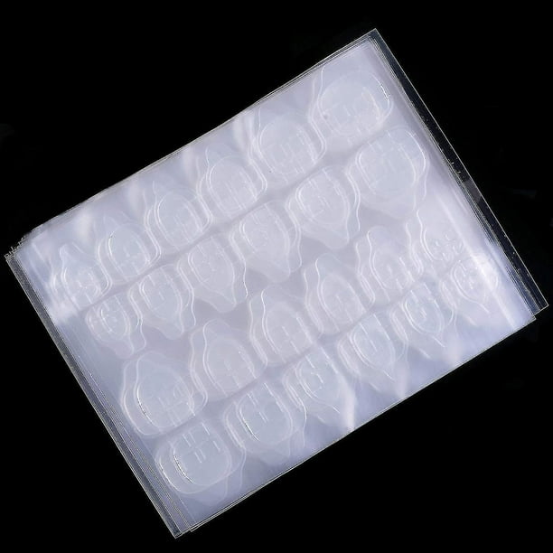 Breathable Adhesive Tabs Fake Nail Glue Sticker 50/100 Sheets Super Sticky Double Sided Tips (germany Jelly Gel) Flexible For Acrylic False Nails