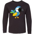 thumbnail image 3 of Inktastic Tropical Parrot, Colorful Parrot, Tropical Bird Long Sleeve Youth T-Shirt, 3 of 5
