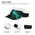 thumbnail image 3 of Zufioo Green Lightning Flash Print Adult Hollow Hat, Sun Protection Sports Hat - Sweat-absorbent, Adjustable Velcro Style, Unisex, Suitable for Outdoors, 3 of 7