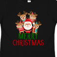 thumbnail image 4 of Inktastic Merry Christmas Santa Reindeer Boys or Girls Toddler T-Shirt, 4 of 5