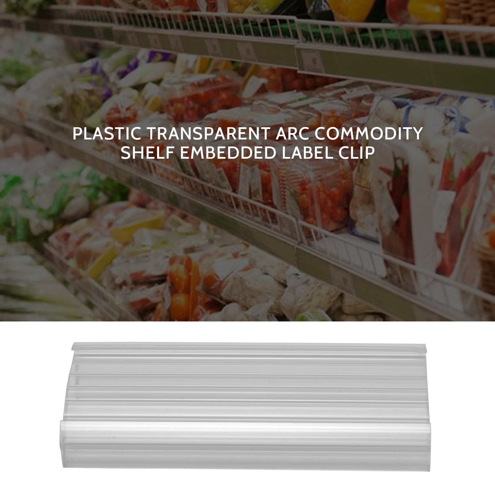 Wire Shelf Label Holders, 30 Pack Plastic Wire Shelf Label Clips with