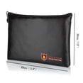 thumbnail image 4 of Fireproof Document Bag, Waterproof Fire-resistant Zippered Pocket for Cash, Bank File, Passports, Photos, Valuables and Jewelry Protection (29cm * 20cm), 4 of 8