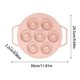 thumbnail image 3 of Molde para pasteles de 7 cavidades con asas | Bandeja antiadherente para donas con doble asa | Moldes de silicona de alta temperatura de grado alimenticio para hornear y limpiar fácilmente, 3 of 7