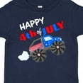 thumbnail image 4 of Inktastic Happy Fourth of July Monster Truck Boys or Girls Toddler T-Shirt, 4 of 5