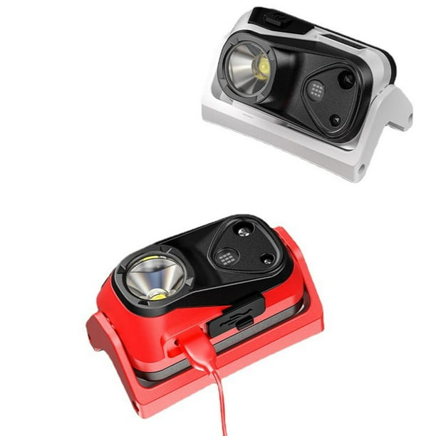 Linterna frontal recargable con 4 modos XPG para emergencias en exteriores, color blanco Sywqhk Para estrenar