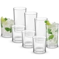thumbnail image 3 of Alain Set of 8 Glass Highball 14oz and Lowball 10oz Set, 3 of 6