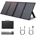thumbnail image 1 of Cargador de panel solar plegable de 60 W con salida de 18 V CC (11 conectores) para estaciones de energía portátiles de 100 W ~ 350 W Jackery/Rockpals/Flashfish/Enginstar, generador solar portátil par, 1 of 5