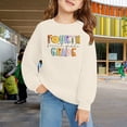 thumbnail image 7 of YunPes Fourth Grade Girls Sweatshirt Long Sleeve Crewneck Print Pullovers Oversized Spring Autumn Tops for Kids Back to School, 7 of 7