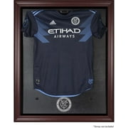New York City FC Mahogany Framed Team Logo Jersey Display Case